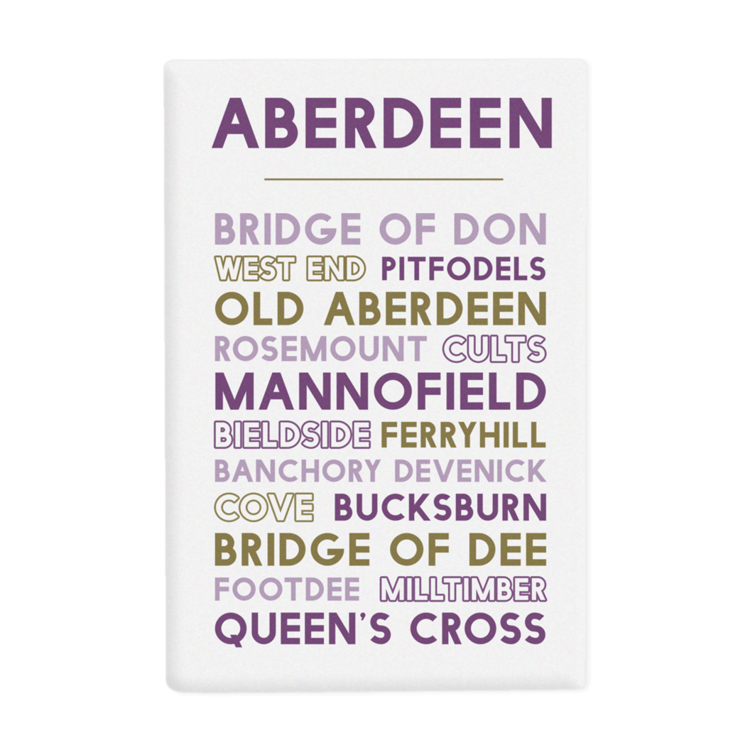 Aberdeen Fridge Heather & Haggis Scottish Gifts & Homeware Heather and Haggis
