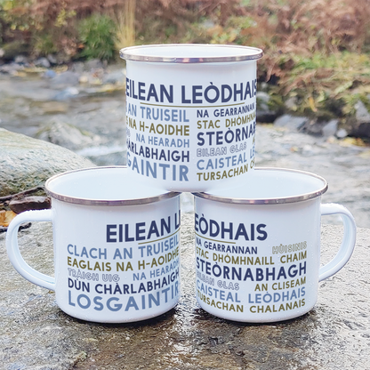 Eilean Leòdhais Enamel Mug