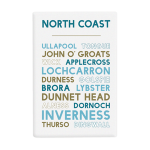 North Coast of Scotland ceramic fridge magnet