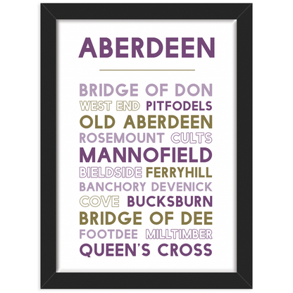 Aberdeen print black frame