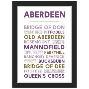 Aberdeen print black frame