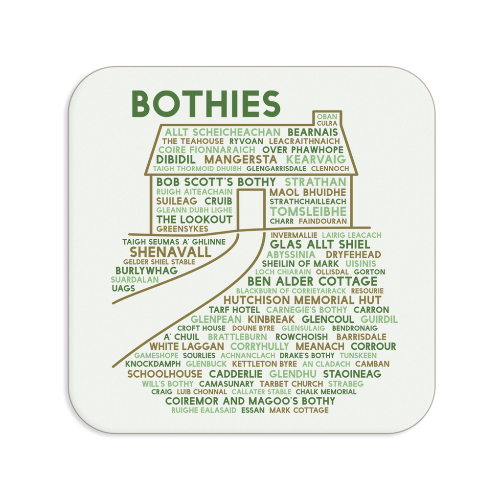 Bothies coaster flatlay