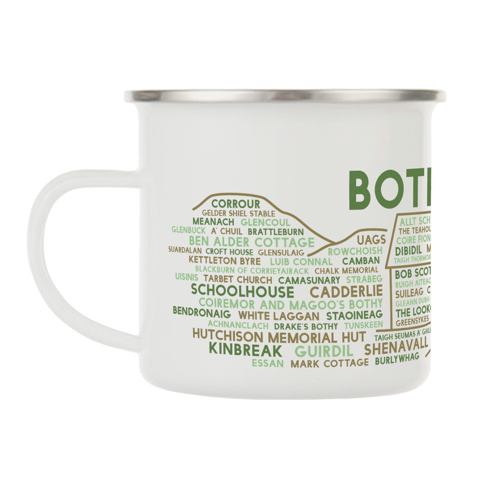 Bothies enamel mug left