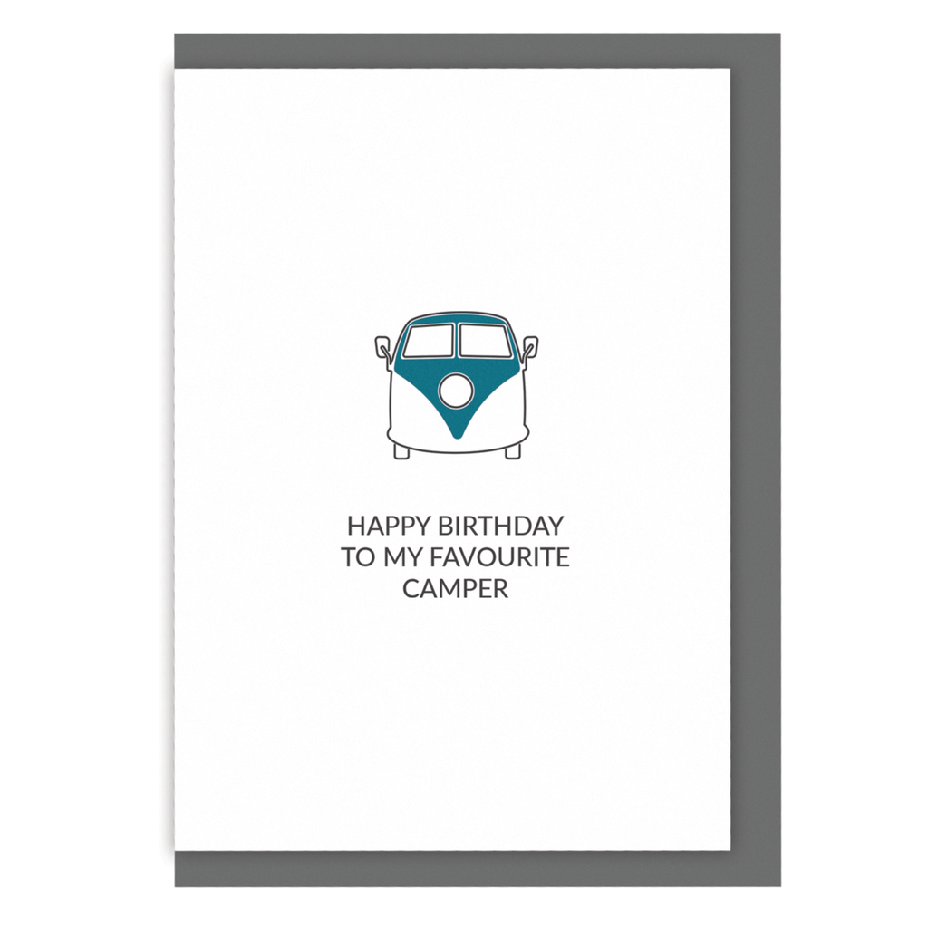 Camping birthday card happy birthday to my favourite camper