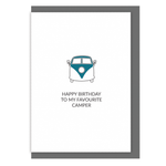Camping birthday card happy birthday to my favourite camper