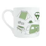 Camping bone china mug