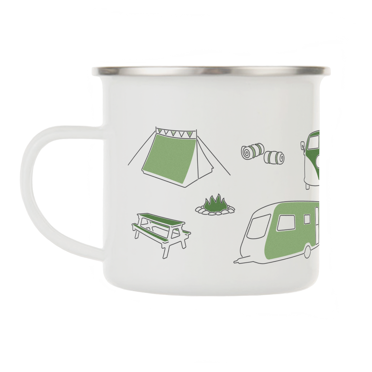 Camping enamel mug