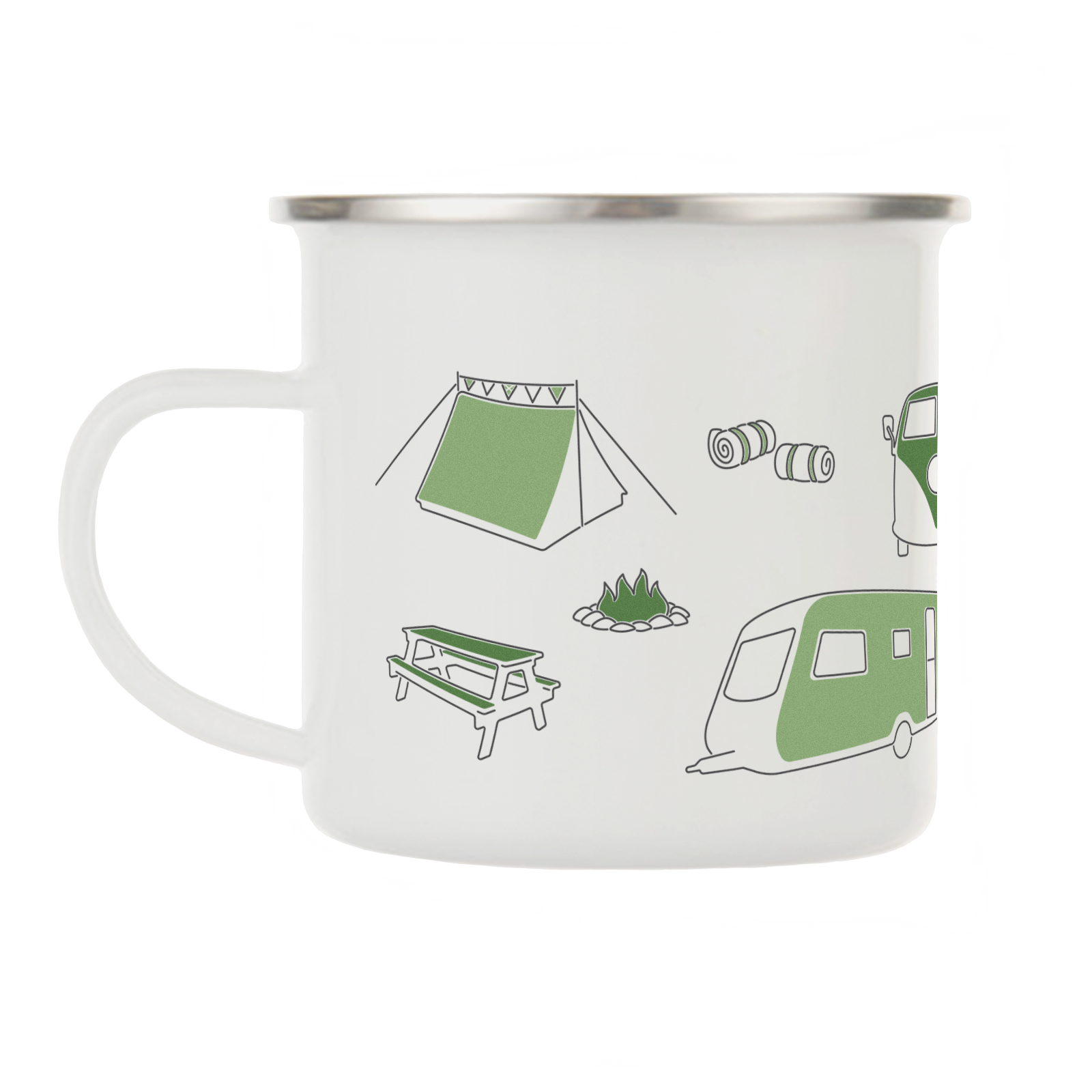 Camping enamel mug