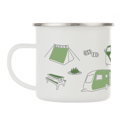 Camping enamel mug