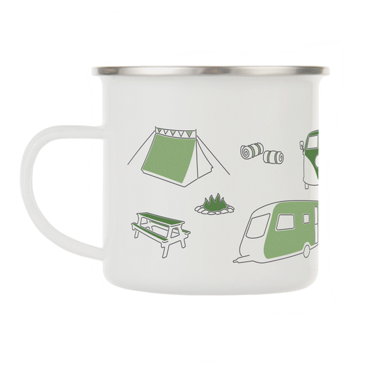 Camping enamel mug