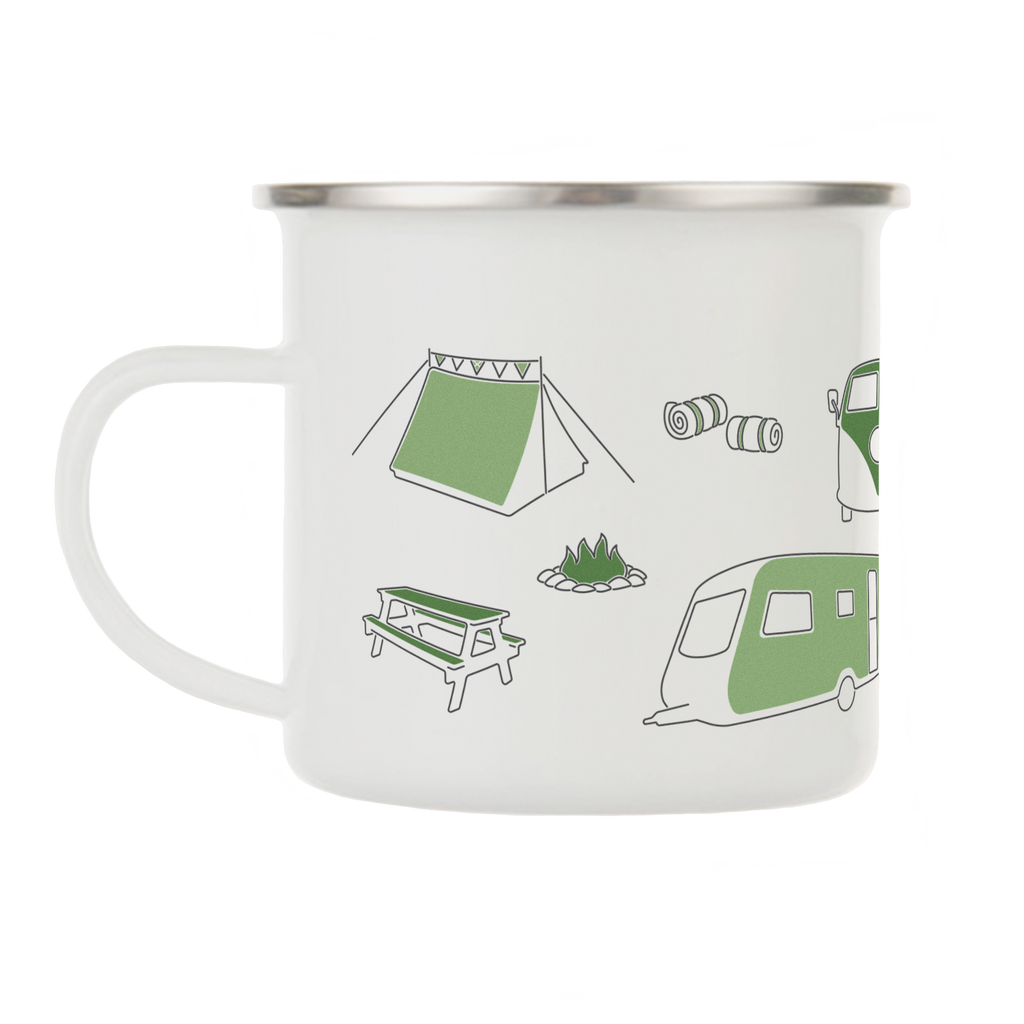 Camping enamel mug