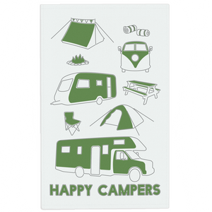 Camping tea towel