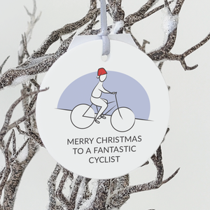 Cycling Christmas Decoration