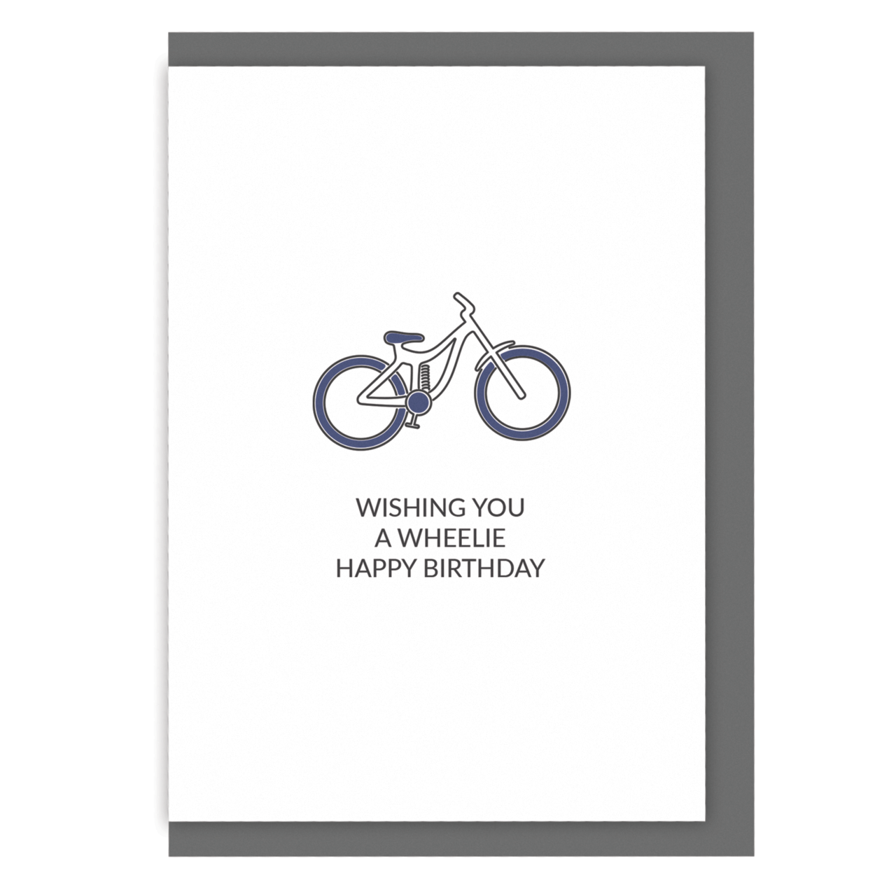 Cycling birthday card wishing you a wheelie happy birthday