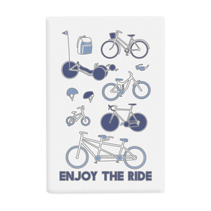 Cycling fridge magnet