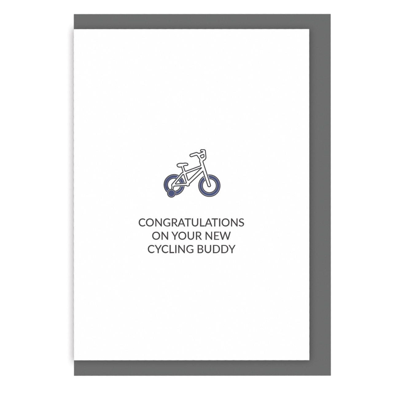 Cycling baby card congratulations on your new cycling buddy