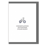 Cycling baby card congratulations on your new cycling buddy