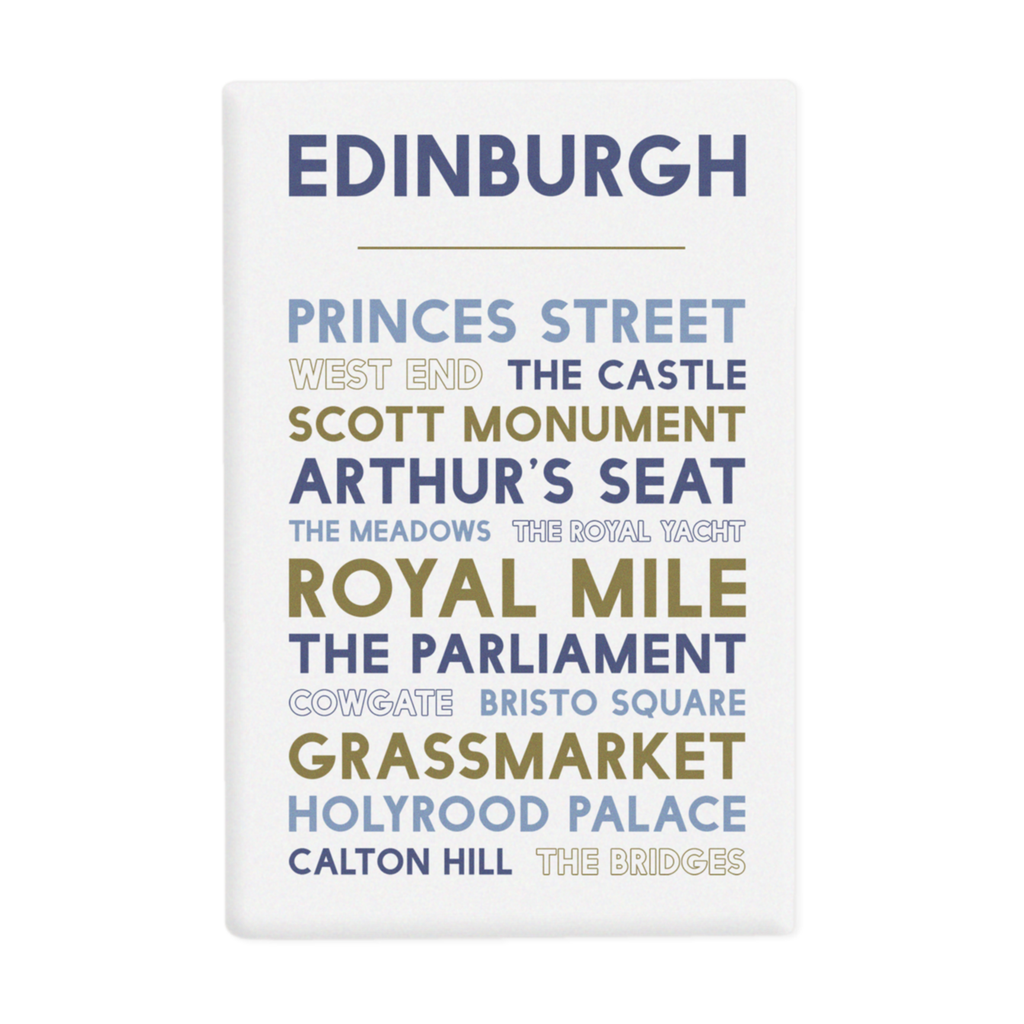 Edinburgh Attractions fridge magnet