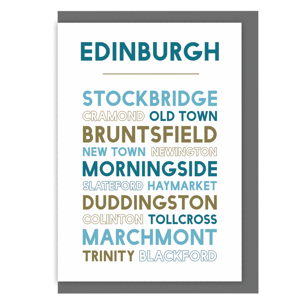 Edinburgh greetings card