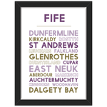 Fife print in a black frame