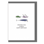 Fishing birthday card wishing you a reely happy birthday