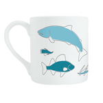 Fishing bone china mug