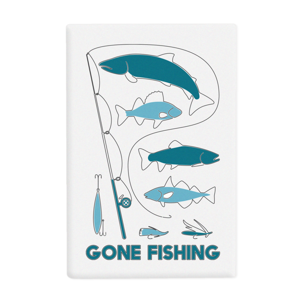 Fishing fridge magnet