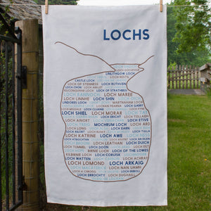 Full view of Lochs tea towel