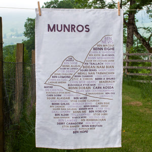 Full view of Munros tea towel