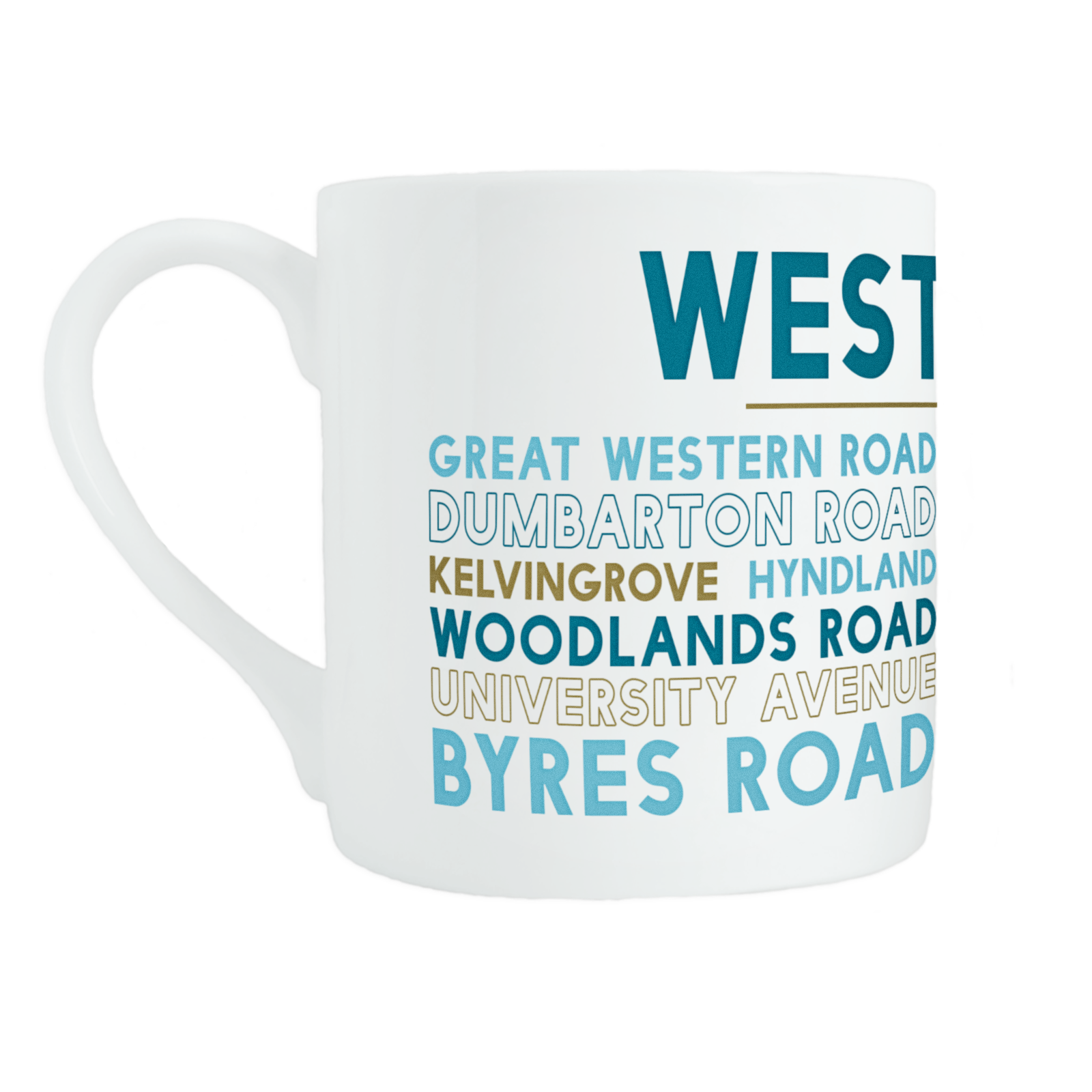 Glasgow west end mug