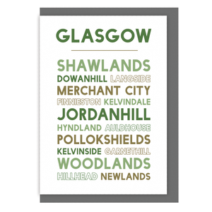 Glasgow greetings card