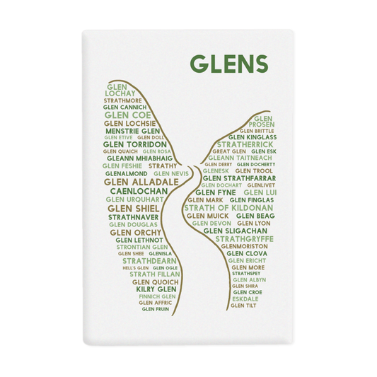 Scottish glens fridge magnet