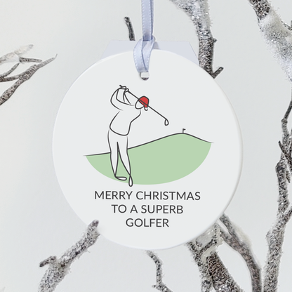 Golf Christmas Decoration