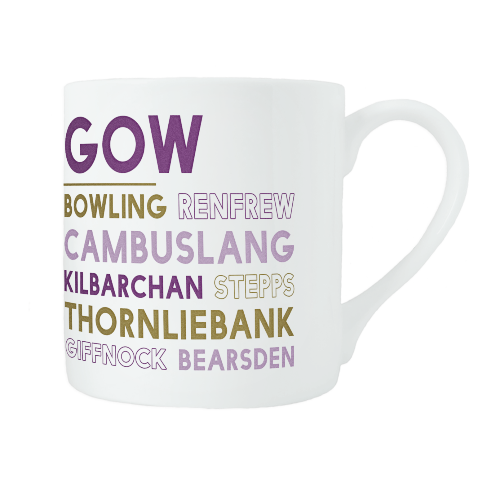 Glasgow bone china mug