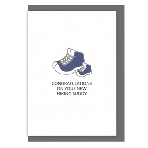 Hiking new baby card - congratulations on your new hiking buddy