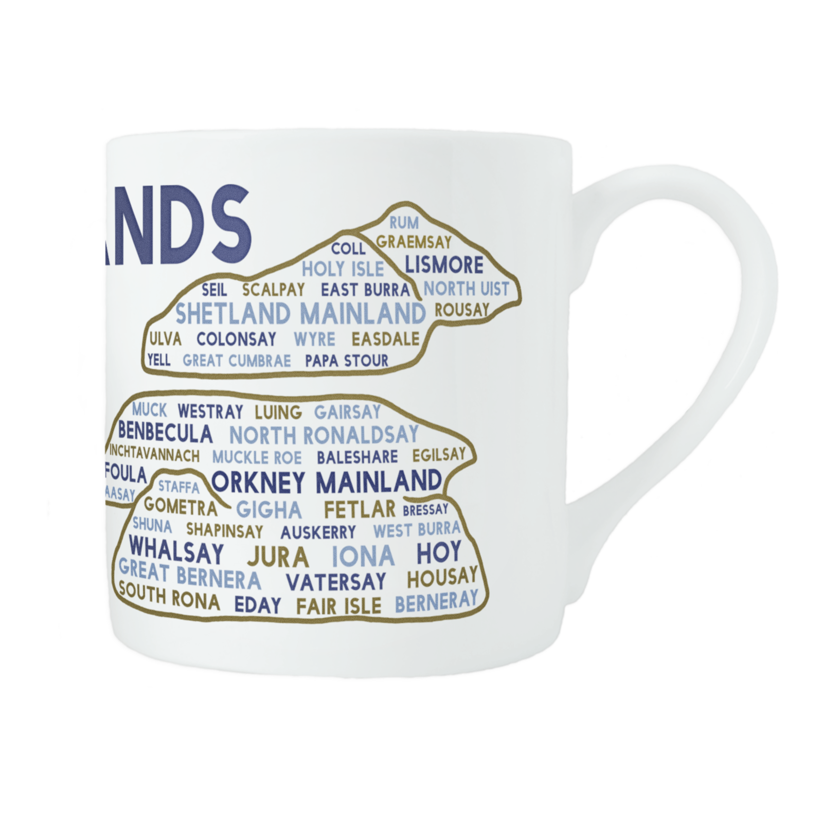 Scottish islands mug