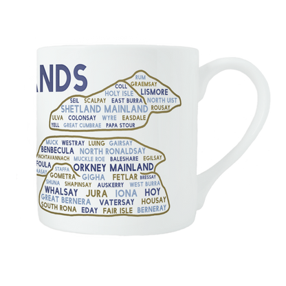 Scottish islands mug