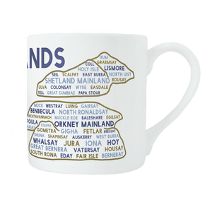 Scottish islands mug