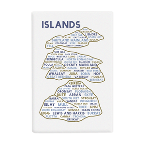 Scottish Islands ceramic fridge magnet