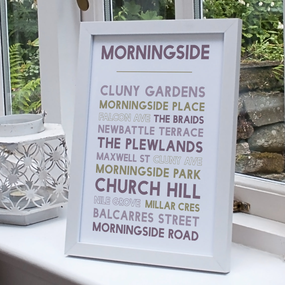 Morningside print Edinburgh wall art gift