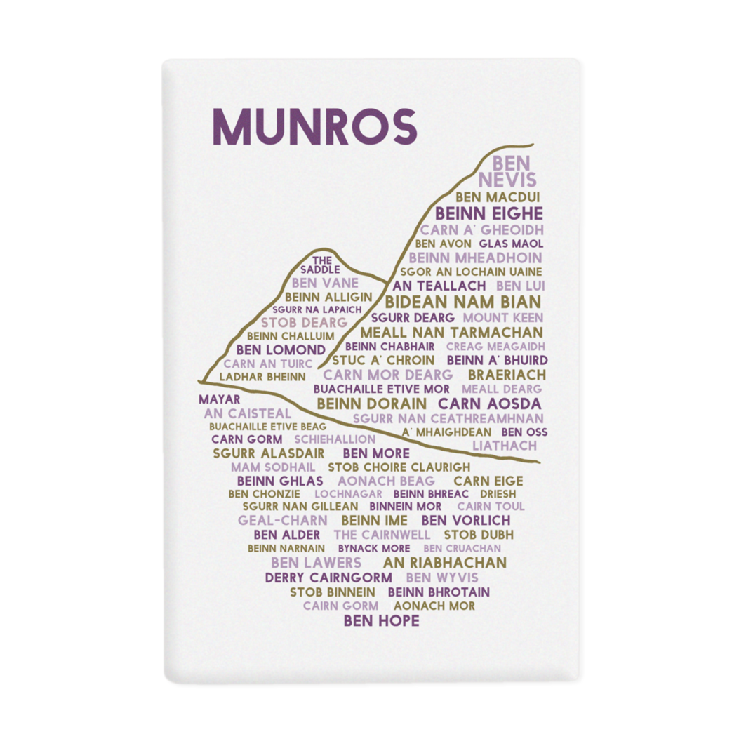 Munros fridge magnet