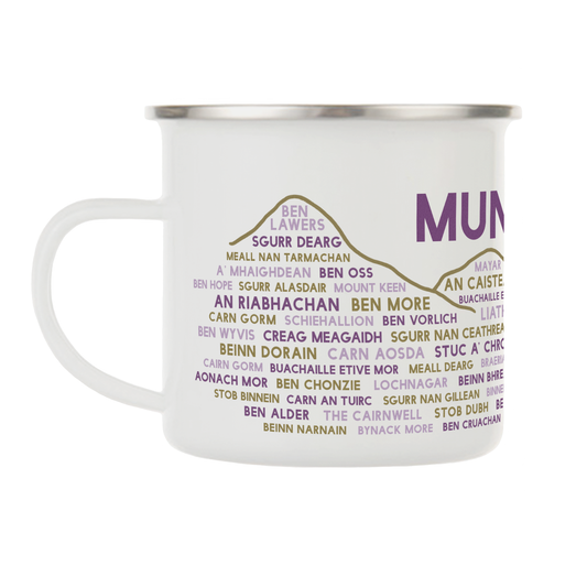 Munros enamel mug