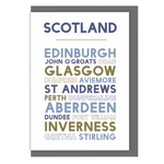 Scotland greetings card