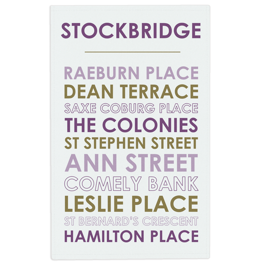 Stockbridge tea towel