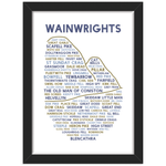 Wainwrights print in black frame